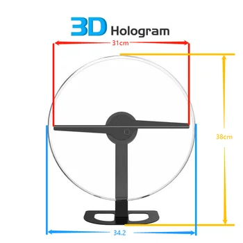 3D Иллюзия Вентилятор для внутренней и наружной рекламы Повторное Изображение Видео 3D Голограмма Логотип Проектор В Магазине