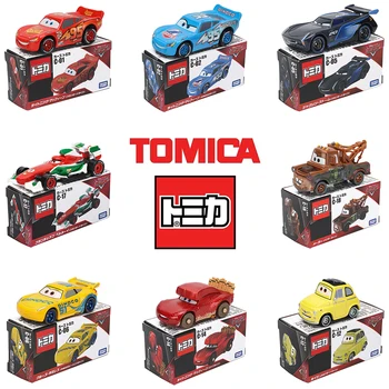 Takara Tomy Cars Lightning McQueen Jackson Storm Легкосплавная модель автомобиля из коллекции литья под давлением подарочные классические детские подарочные игрушки