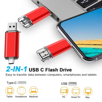 USB 2.0 Смартфон Android OTG USB Флэш-накопитель Pen Drive Для Android/PC Memory Stick 4GB 8GB 16GB 32GB 64GB 128GB