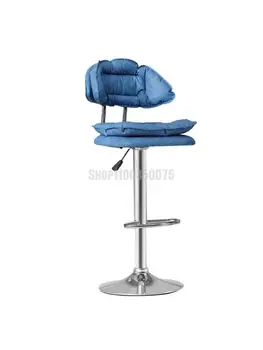 Барный стул с поворотным подъемником, барный стул для стойки регистрации, высокий табурет для дома, круглый табурет, стул для кабинета красоты и маникюра
