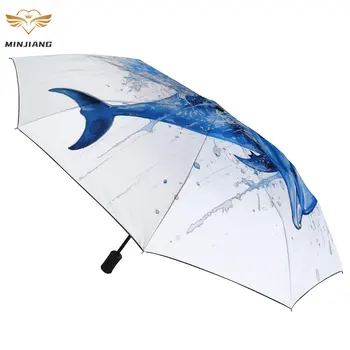 Зонт Dolphin 8 Ribs, уличные стильные зонты, лобовое стекло, портативный автоматический зонт