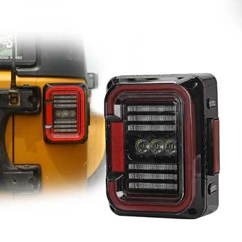 Светодиодные задние фонари Halo 12V 24V фонарь заднего хода грузовика задний фонарь автомобиля с задним сигналом стоп-тормоза LED задний фонарь для jeep wrangler JK